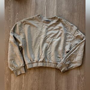 Zara Light Green Long Sleeve Top